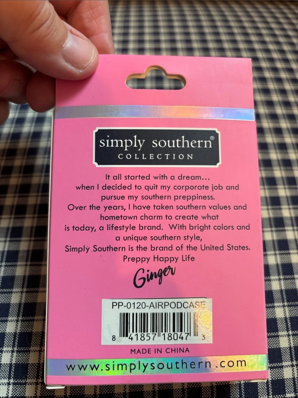 Simply Southern Pink AirPod Protection Cases, choice of one